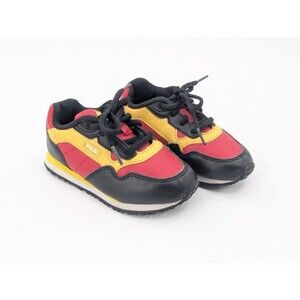 Fila Cress Color Block Red Black Yellow Size 10 Toddler Gym Shoe Sneakers